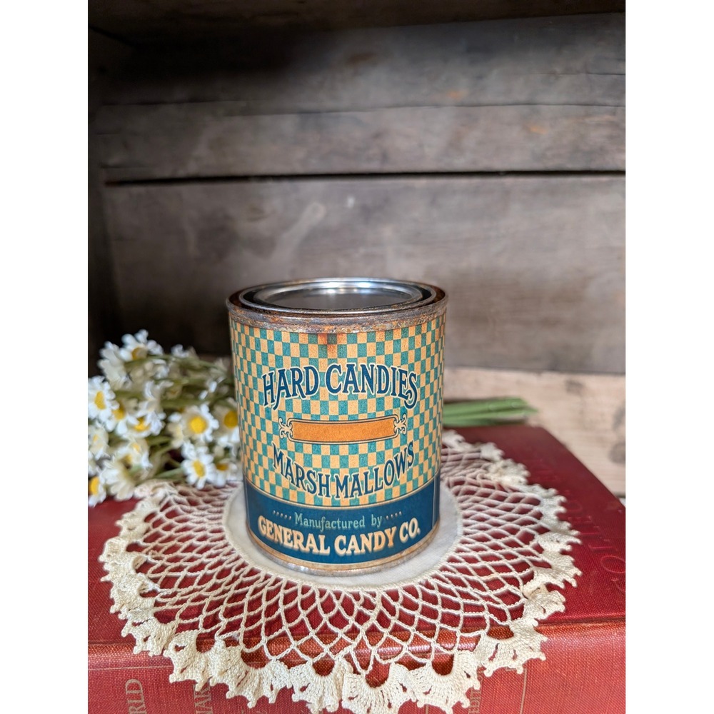 GENERAL CANDY CO. Vintage Inspired Rusted Can - Pint